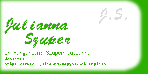 julianna szuper business card